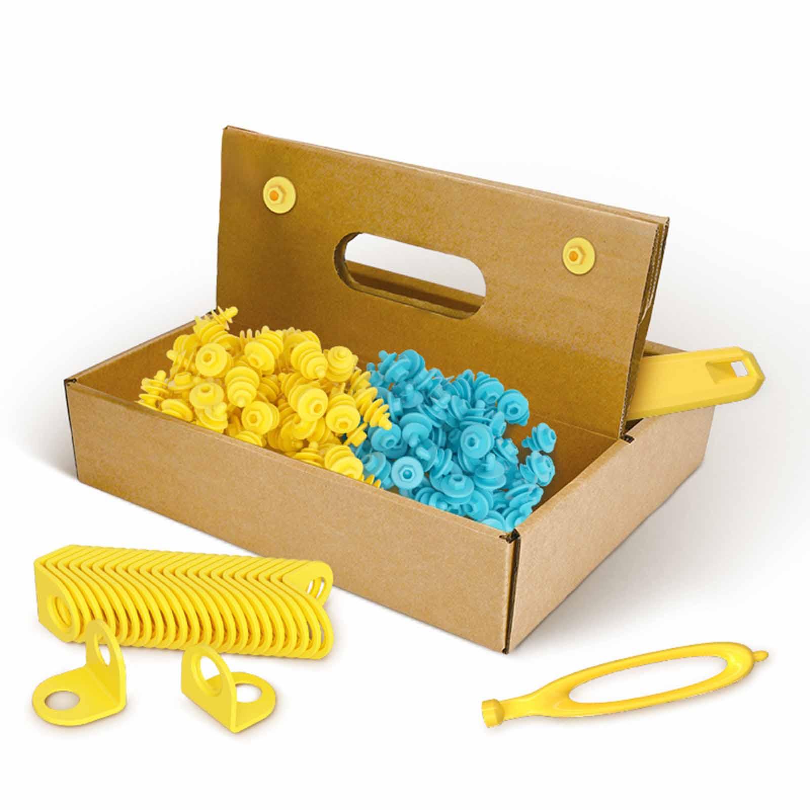 Kids Toys Store - 168x Cardboard Construction Tool Kit Kids