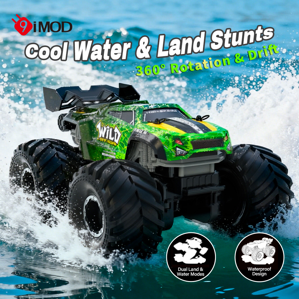 Kids Toys Long Island - 9IMOD RC Amphibious Monster Truck 4WD