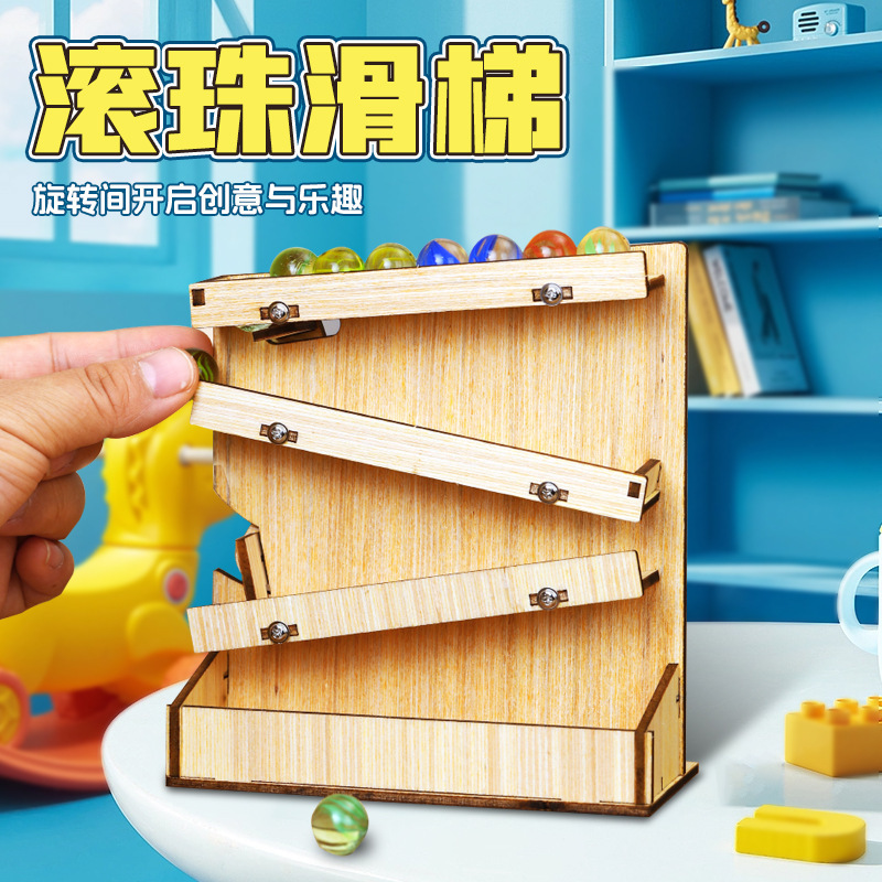 Marble Run Set - Wooden Marble Run DIY Kit, STEM