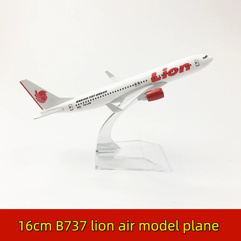 Kids Toys Supplier - 16cm b737 Lion Air Aeroplane model