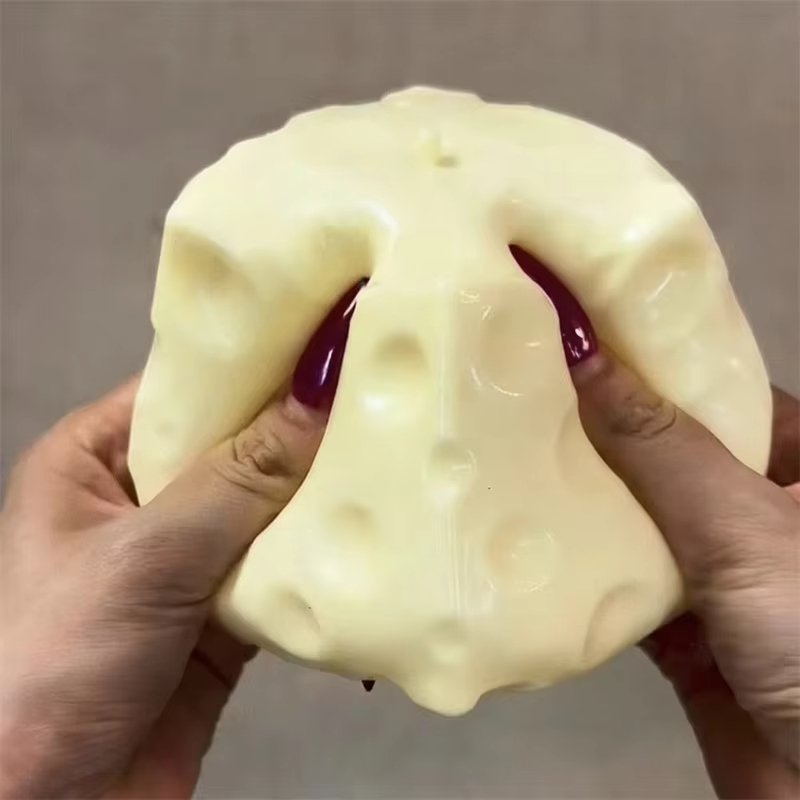 Kids Quiet Toys - Milk Yellow Cheese Squishy Stress Relief