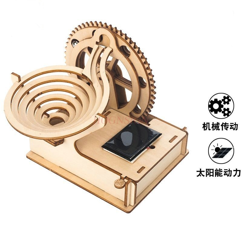 Marble Run Set - Solar Wooden Marble Run for Kids