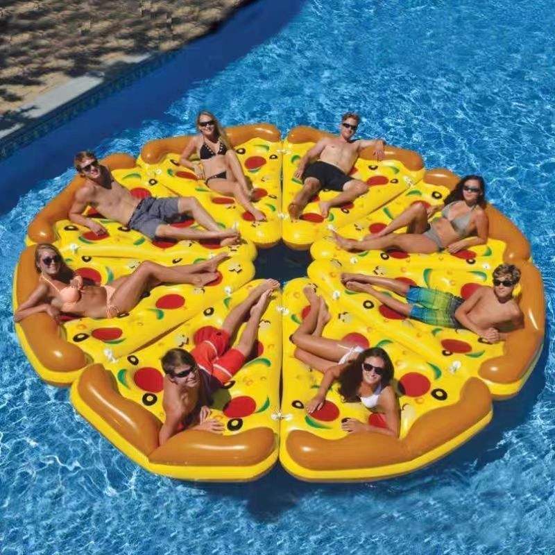 Kids Toys Manufacturers - Premium PVC Pizza-Shaped Pool Float Durable