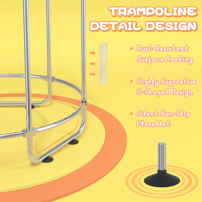 5FT Toddler Trampoline 8-in-1  - Basketball Hoop Kids Indoor ulasan dan harga