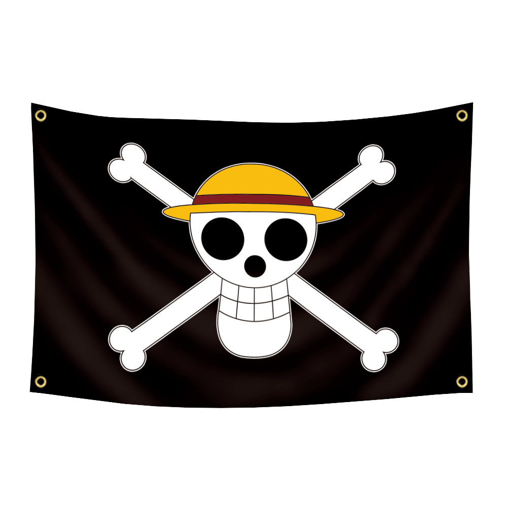 One Piece Jolly Roger Wall Ban - Banner Kids Toys ulasan dan harga
