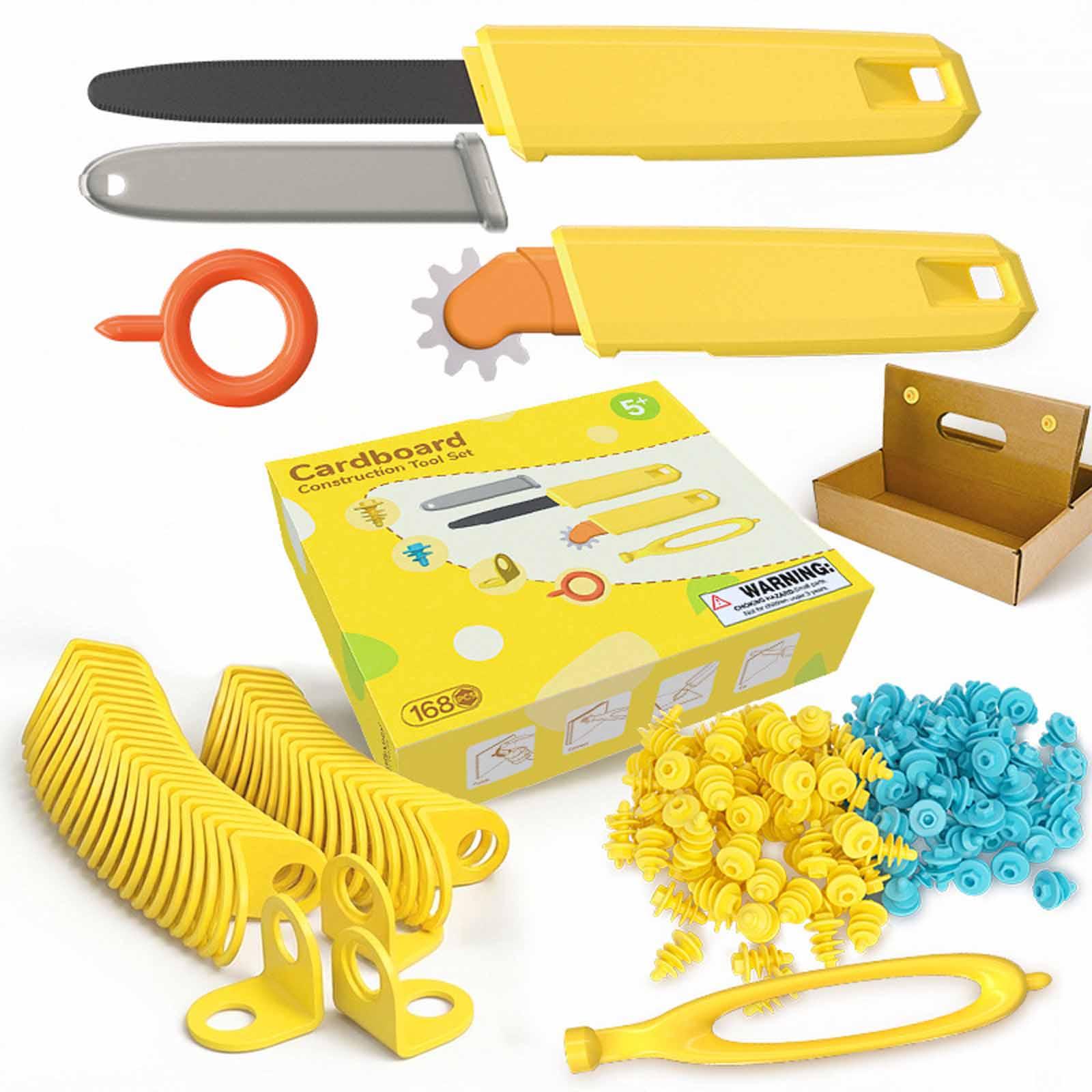 168x Cardboard Construction To - Kids Toys Store ulasan dan harga
