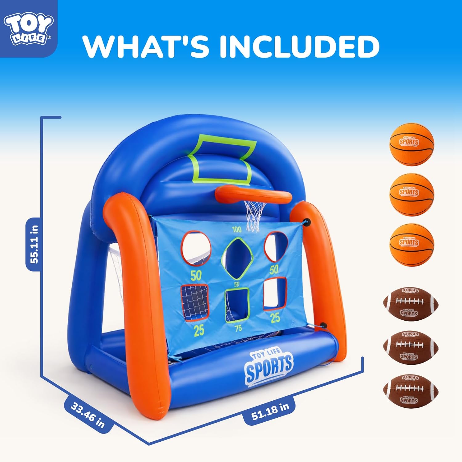 Multi-Sport Pool Games Inflata - Kids Toys And Games ulasan dan harga