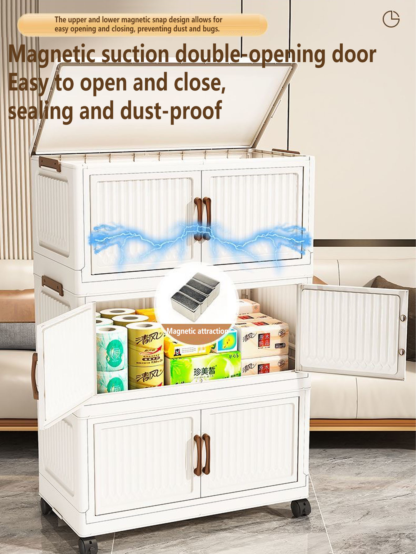 Foldable Plastic Storage Cabin - Kids Storage Toys ulasan dan harga