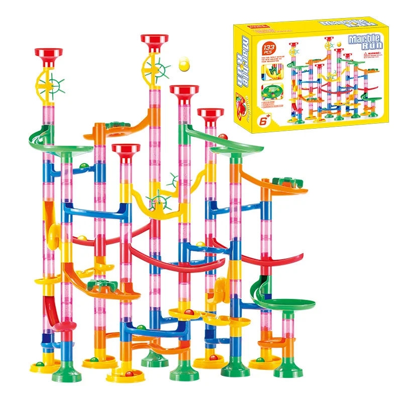 50-142PCS 3D Maze Ball Roll To - Marble Run Set ulasan dan harga