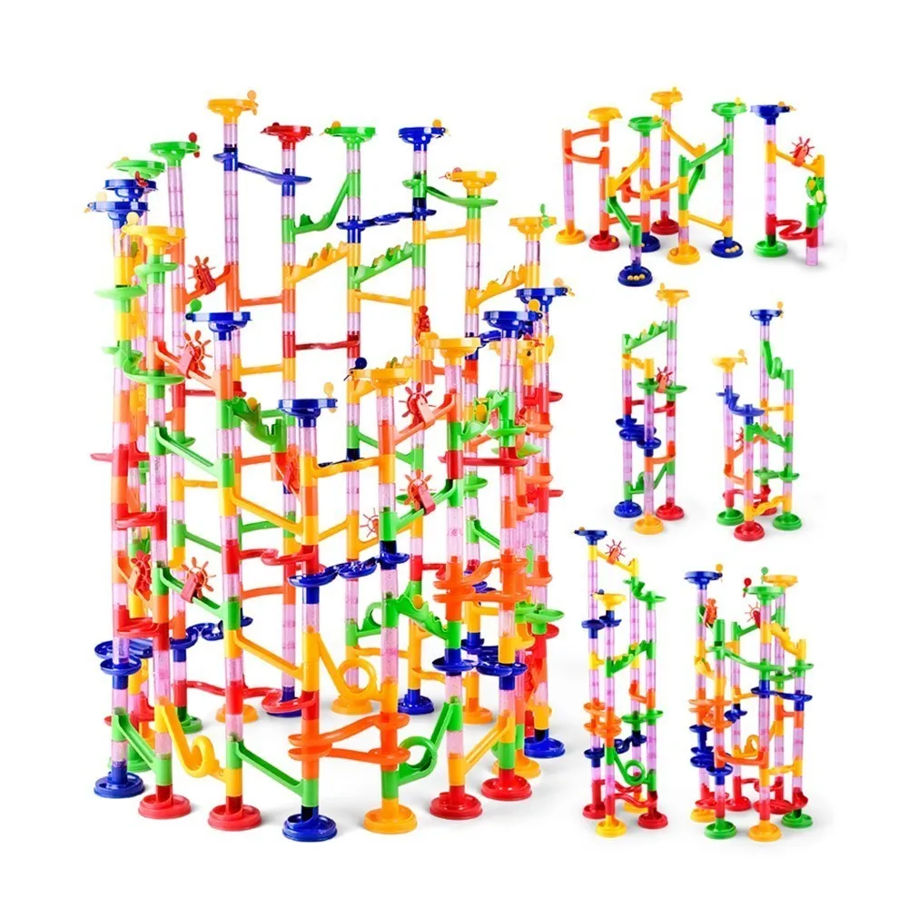 50-142PCS 3D Maze Ball Roll To - Marble Run Set ulasan dan harga