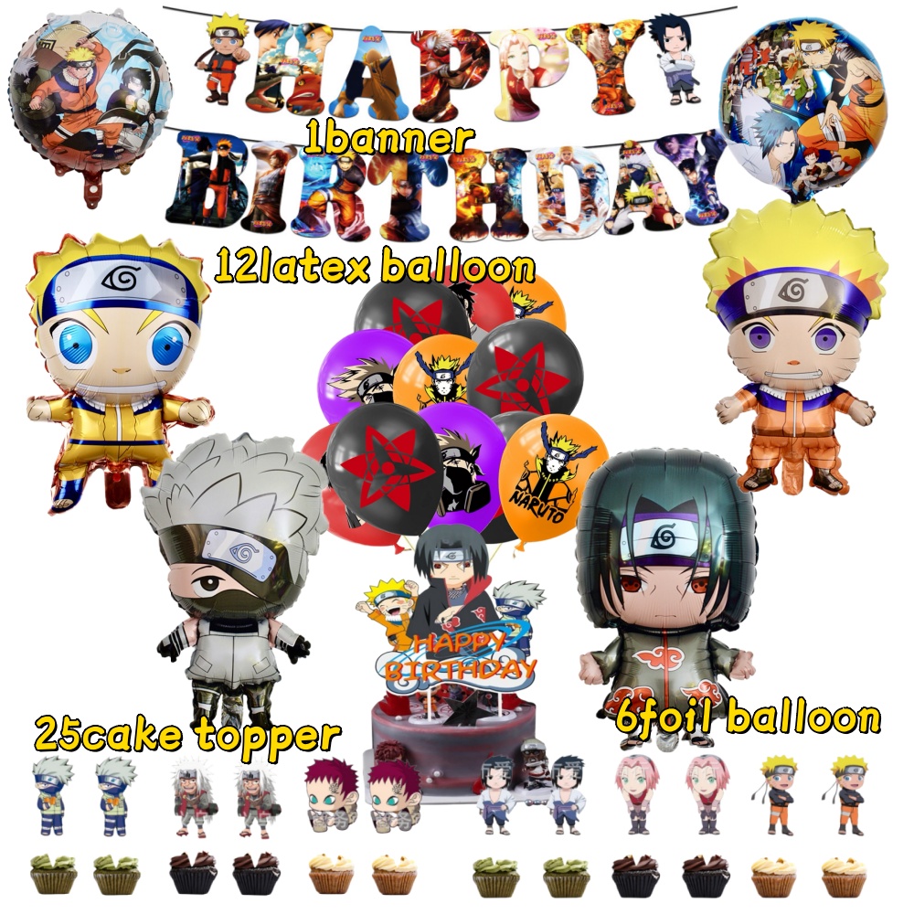Narutoed Foil Balloons 12inch  - Banner Kids Toys ulasan dan harga