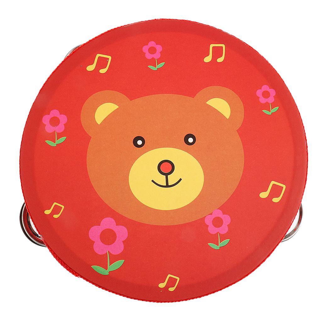 Hand Bell Wooden Tambourine Pe - Kids Toys Learning ulasan dan harga