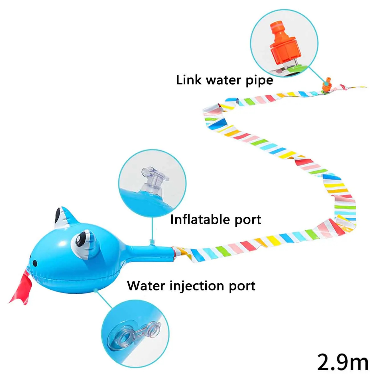 Inflatable Water Spray Snake T - Kids Toys And Games ulasan dan harga