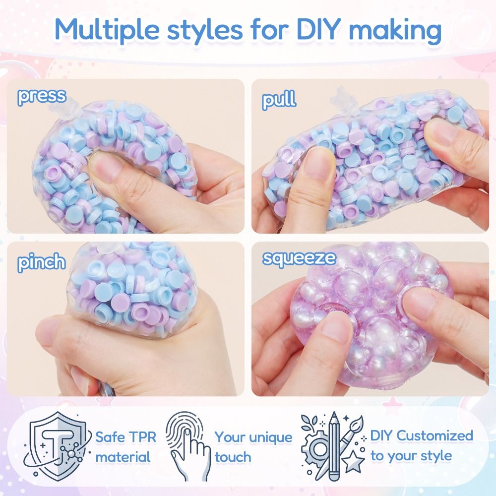 DIY 6cm Ball Skins DIY Stress  - Slime Making Kit ulasan dan harga