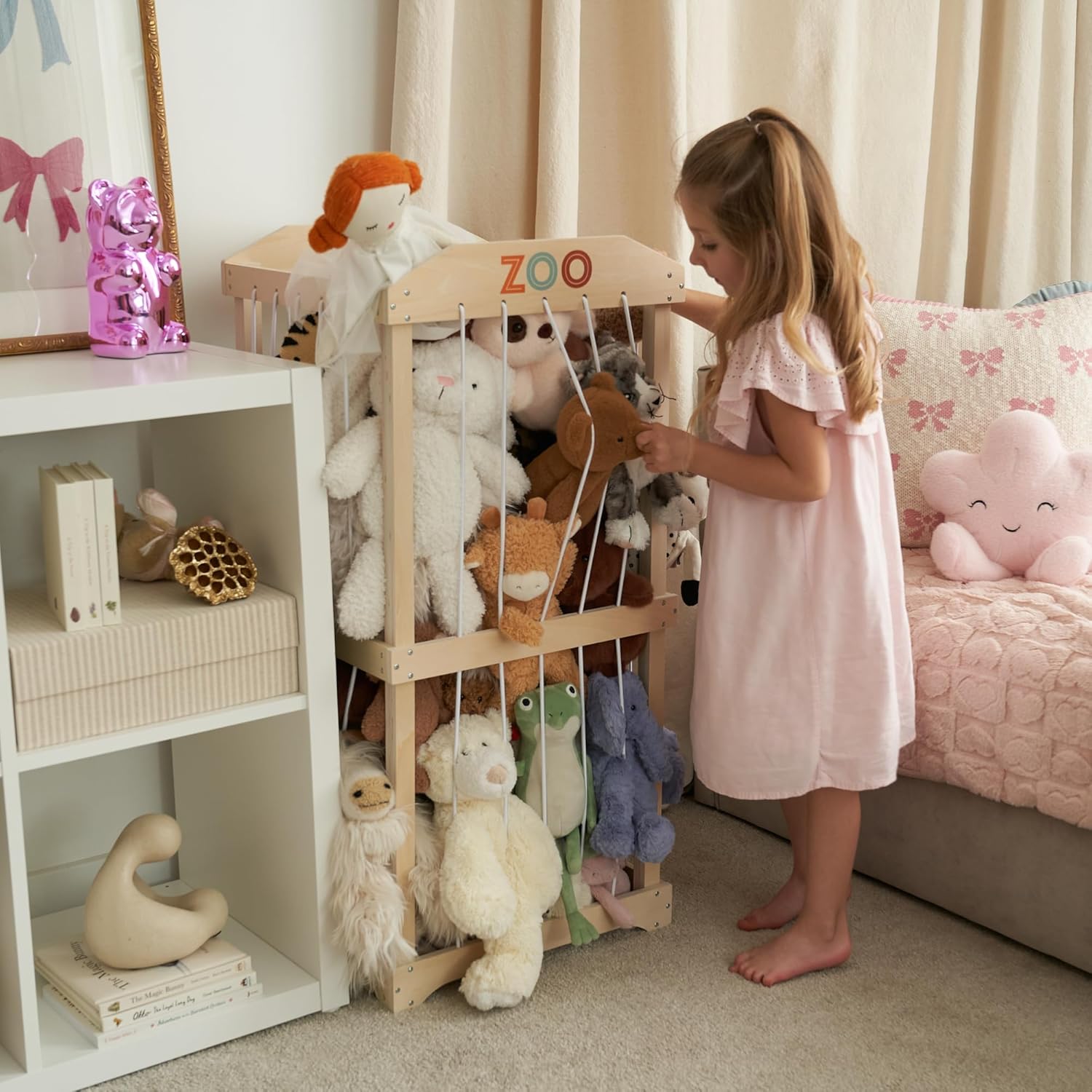 Easy Assembly Large Wooden Plu - Kids Storage Toys ulasan dan harga