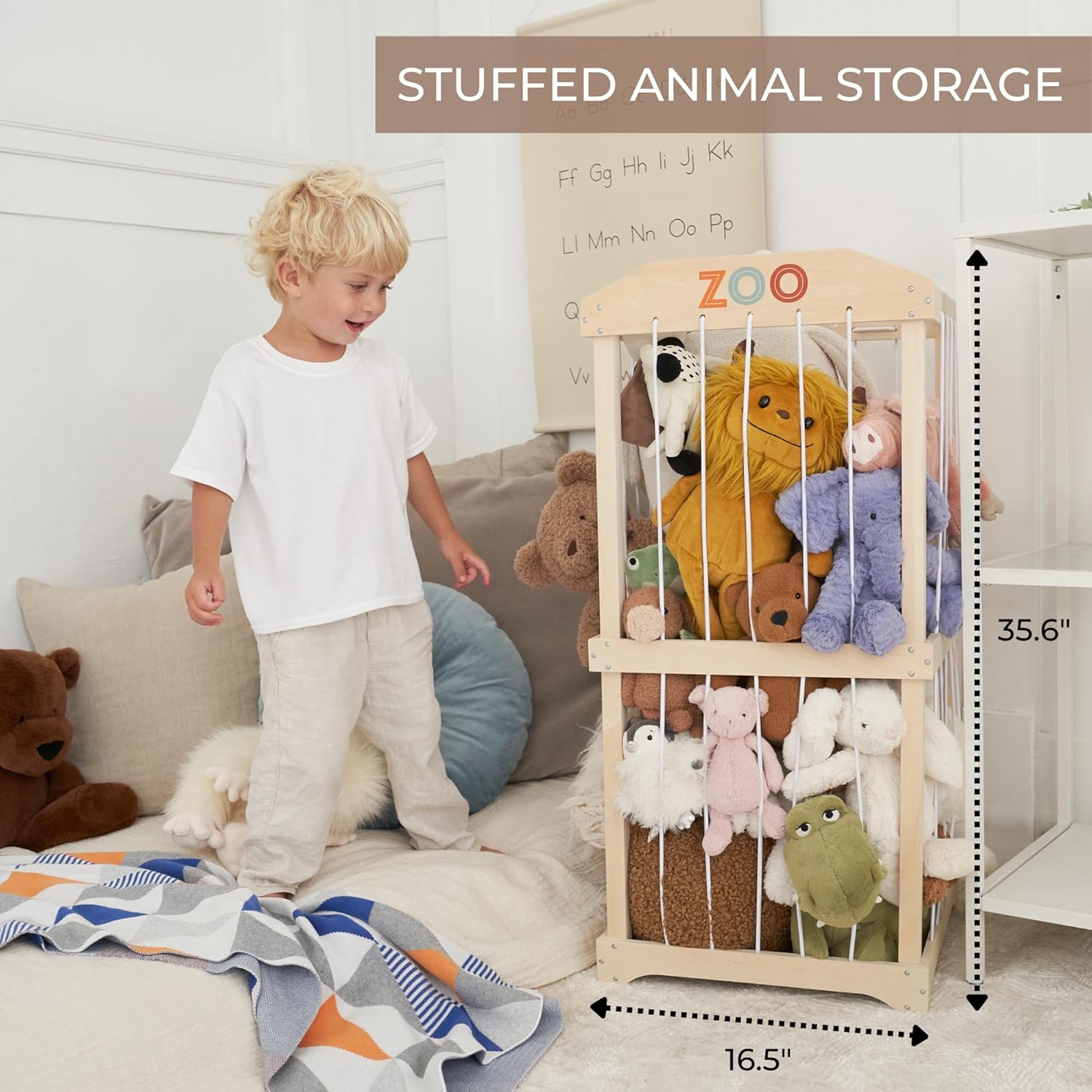 Easy Assembly Large Wooden Plu - Kids Storage Toys ulasan dan harga