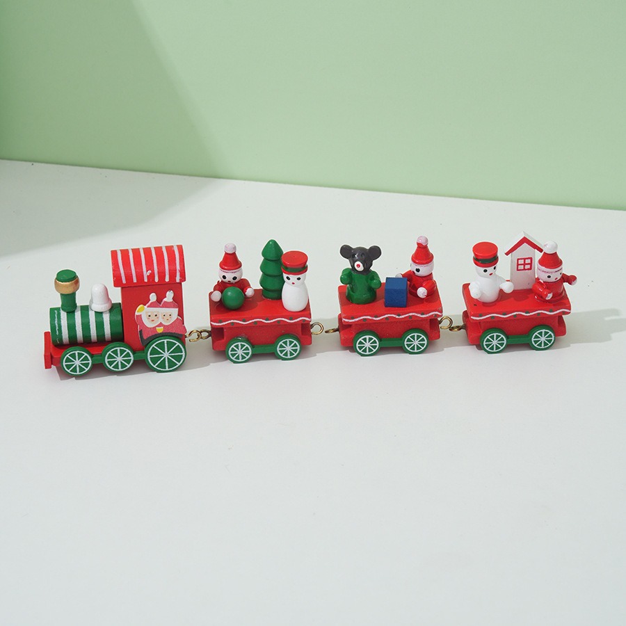 Christmas Train Painted Wooden - Top Kids Xmas Toys ulasan dan harga