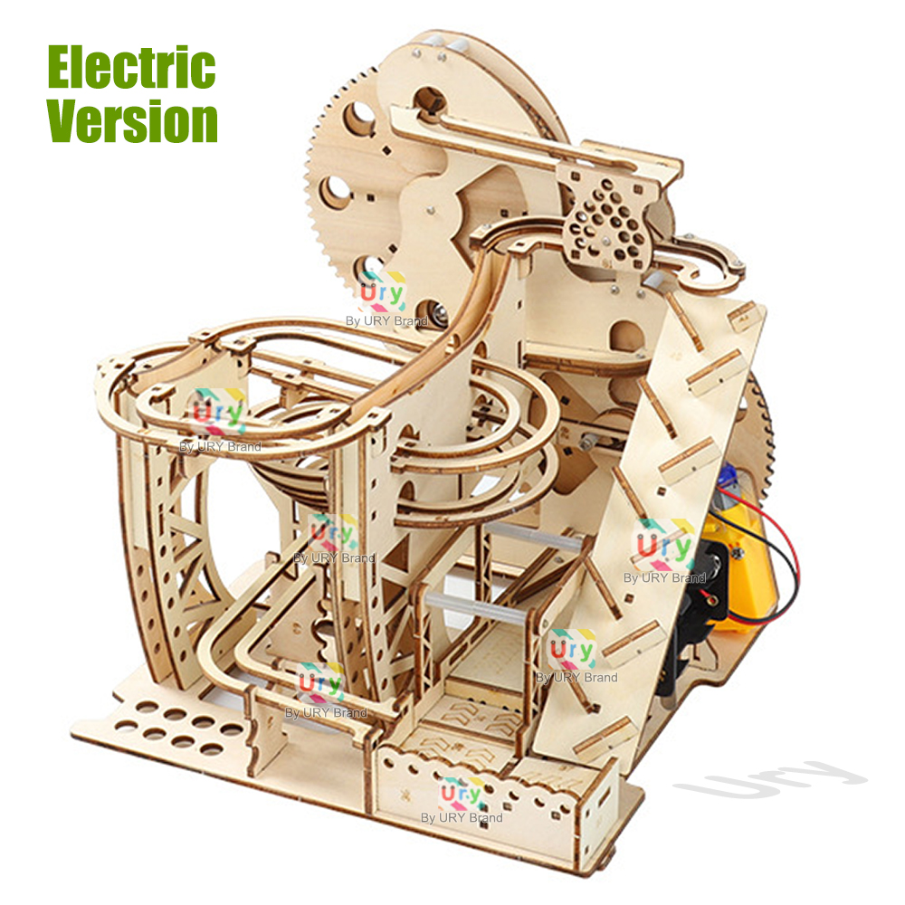 Ury 3D Wooden Puzzle Marble Ru - Marble Run Set ulasan dan harga