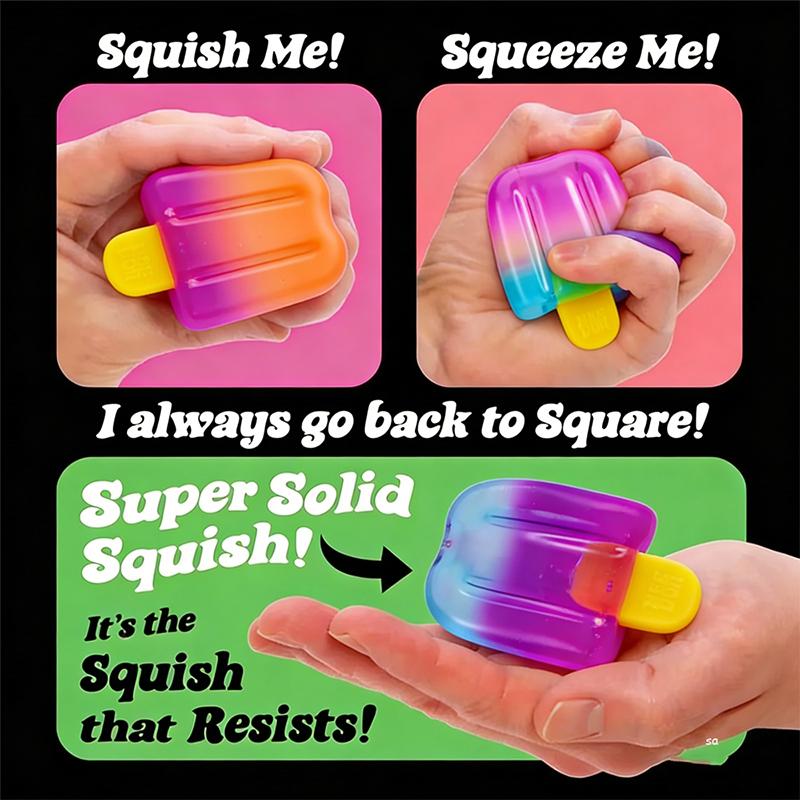 Sensory Squishy Ice Cream Cube - Kids Quiet Toys ulasan dan harga
