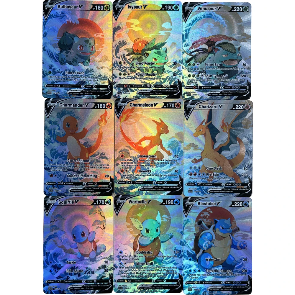 9Pcs/set DIY Anime PTCG Collec - Card Game Kids ulasan dan harga