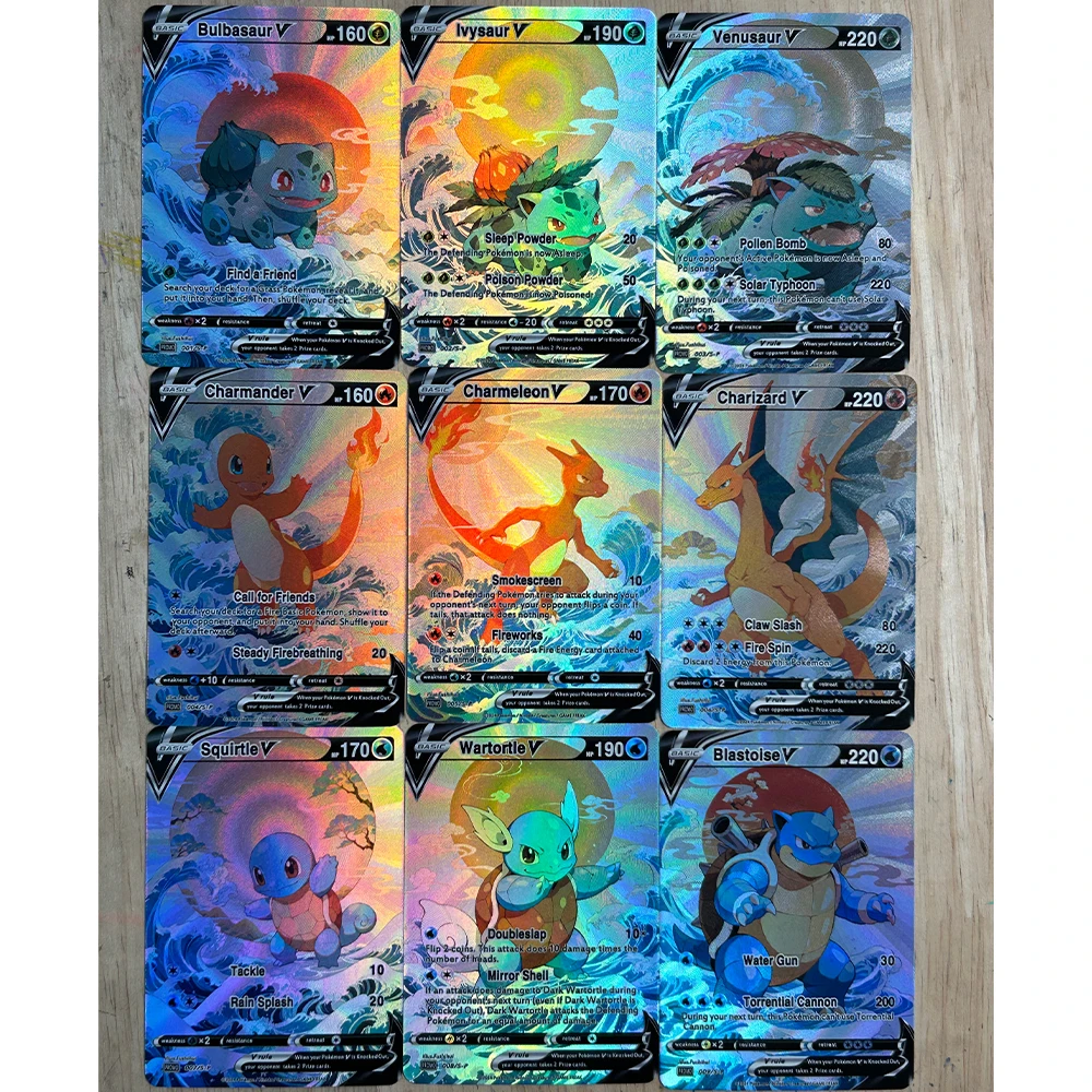 9Pcs/set DIY Anime PTCG Collec - Card Game Kids ulasan dan harga