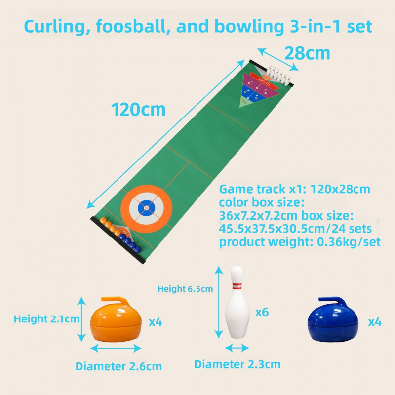 Curling Tabletop Game Set, Min - Kids Toys And Games ulasan dan harga