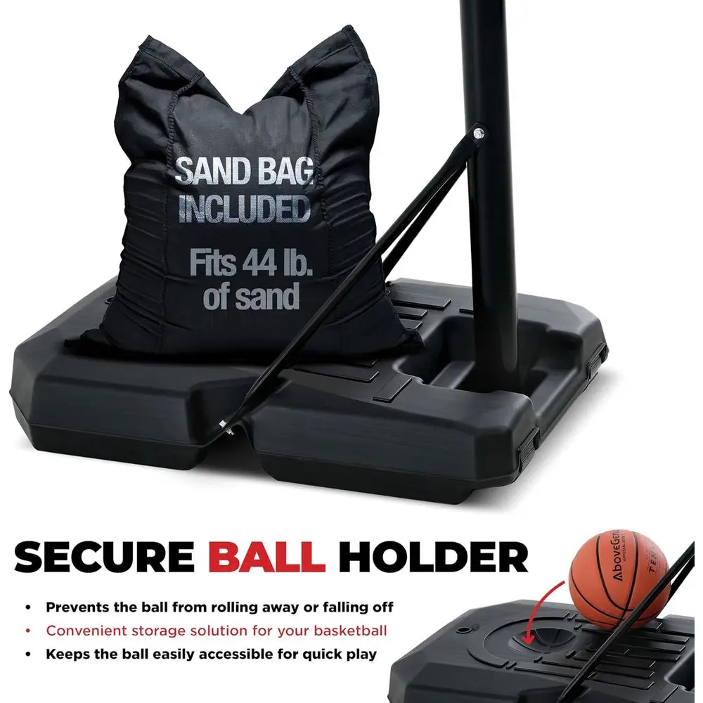 Adjustable 44 Shatterproof Bas - Basketball Hoop Kids Indoor ulasan dan harga
